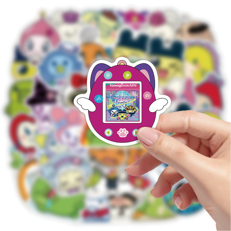 50 たまごっちステッカー漫画落書きかわいい携帯電話ステッカー水カップ DIY 装飾コンピュータステッカー|undefined