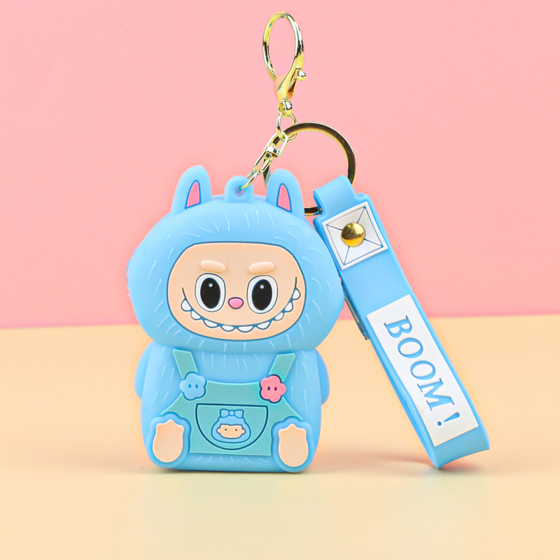 新しいラブブキーホルダーミニ財布漫画シリコン製小型財布イヤホンバッグ収納バッグ斜め掛けバッグ|undefined