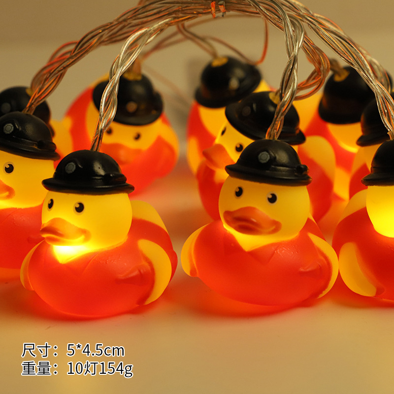 Luces LED de Navidad, luces LED de vinilo con forma de animales, luces de Navidad con forma de pato de dibujos animados, luces de Navidad de Amazon, luces decorativas navideñas