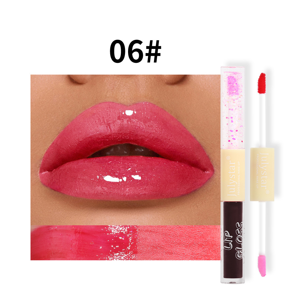 carina Makeup dvojni biserni vodni sijaj, naraven in dolgo obstojen, se ne lepi na skodelico bleščila za ustnice_voghion.com