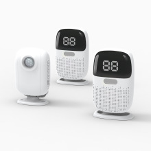 店铺欢迎光临感应门铃红外人体感应分体门铃无线迎宾器语音提示器