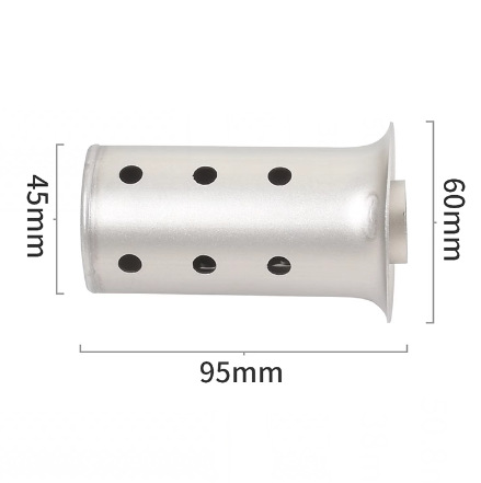 Suitable for Motorcycle Modified Exhaust Pipe Interface Muffler Back-Pressure Core Silencer Plug 51/60mm Interface