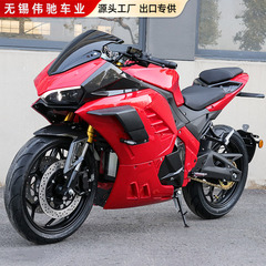 ロシアに輸出されているHuoya電動バイクスポーツカー、72V大人用バッテリーカー、ハイパワー高速電動バイクレースカー