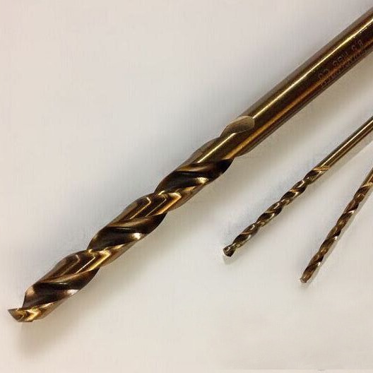 加拿大NPT 全磨高钴M35不锈钢专用钻头3.2MM4.2MM5.2MM直柄麻花钻