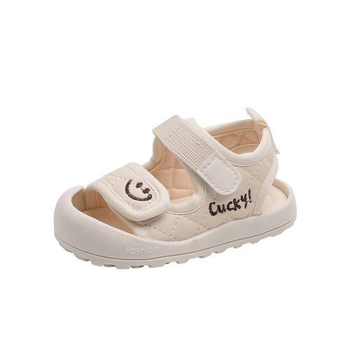 Summer new baby shoes, baby sandals, boys' soft-soled toddler shoes, girls' toe-toe shoes, one-piece drop shipping