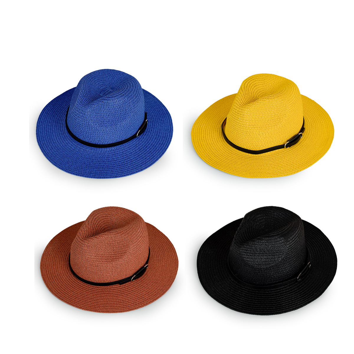 Wholesale Accessories Wide Brim Straw Hat Nihaojewelry display picture 2