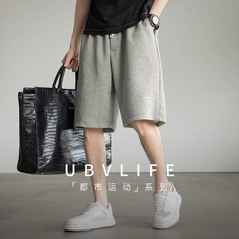 [Clearance] Urban Sports Series Heavyweight 300g Sweatpants Summer Cool-Feel Five-Point Shorts Men's Commuter Shorts