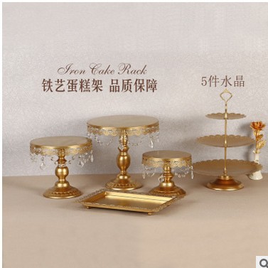 Estilo europeo de hierro soporte de la torta traje de decoración de la boda tienda de postres merienda soporte de cóctel accesorios de baile placa de la torta