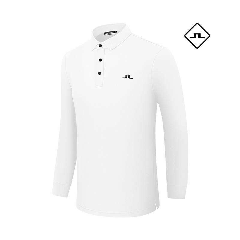 【Cross-Border】J Golf Long-Sleeved Men's Spring and Autumn Polo Shirt Golf Stretch Breathable Sports T-Shirt # 2501