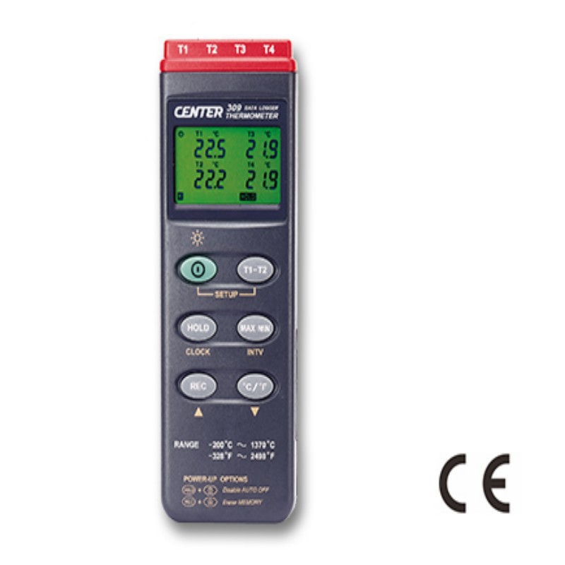 CENTER301双输入温度计群特CENTER-301测温仪