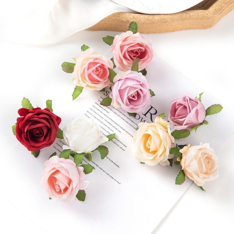 10g Weight Artificial Plant Event & Party Supplies 1 Piece Quantity Holiday, Daily Occasion Silk Flower Material Rose Pattern Romantic Style Romantic Rose Silk Flower Artificial Flowers 4