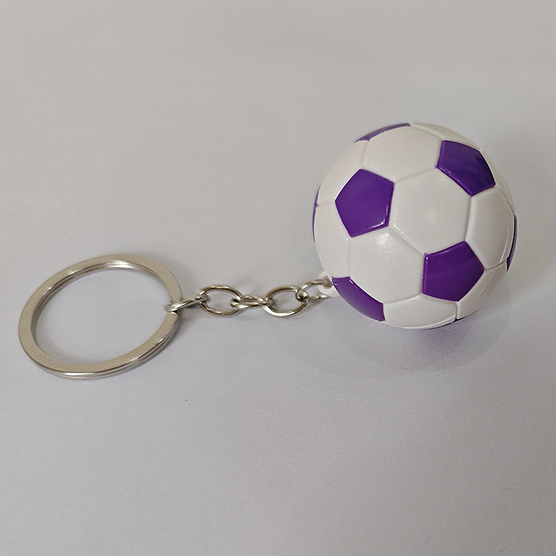 クロスボーダー4cmサッカーキーホルダーバスケットボールストラップ学生カバン掛け飾りスポーツグッズプレゼントテニスラグビー掛け