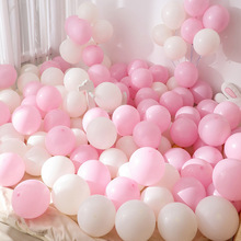 马卡龙色气球10寸婚礼生日表白场景装饰派对儿童加厚彩色汽球批发