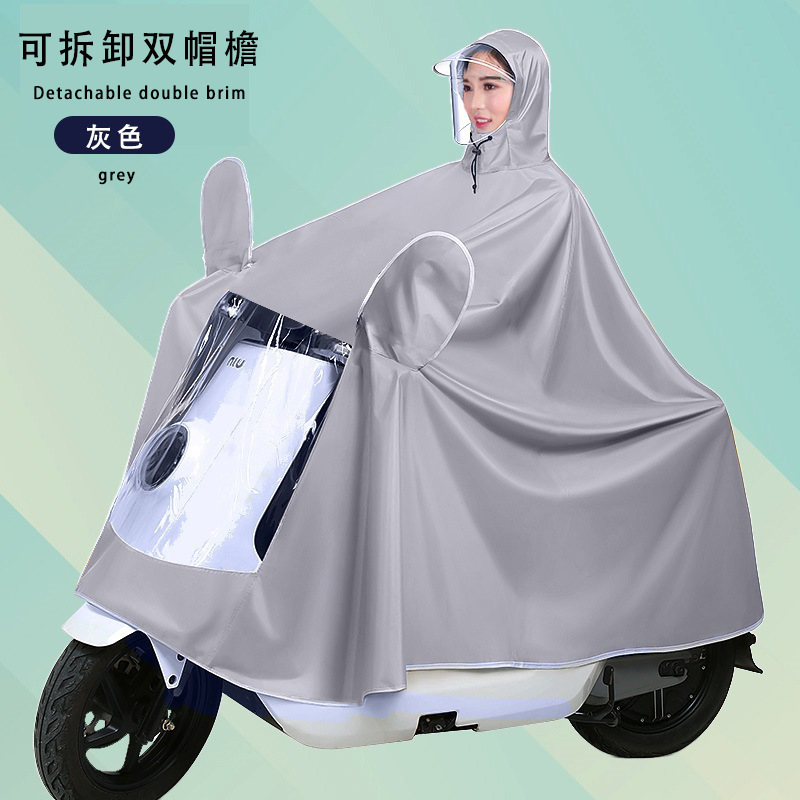 Raincoat eléctrico largo todo el cuerpo a prueba de tormentas motocicleta batería coche una sola persona para aumentar el grosor raincoat al por mayor