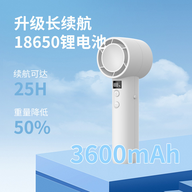 2024 nuevo ventilador de mano USB pequeño ventilador de escritorio silencioso al aire libre de alta velocidad turbo ventilador violento