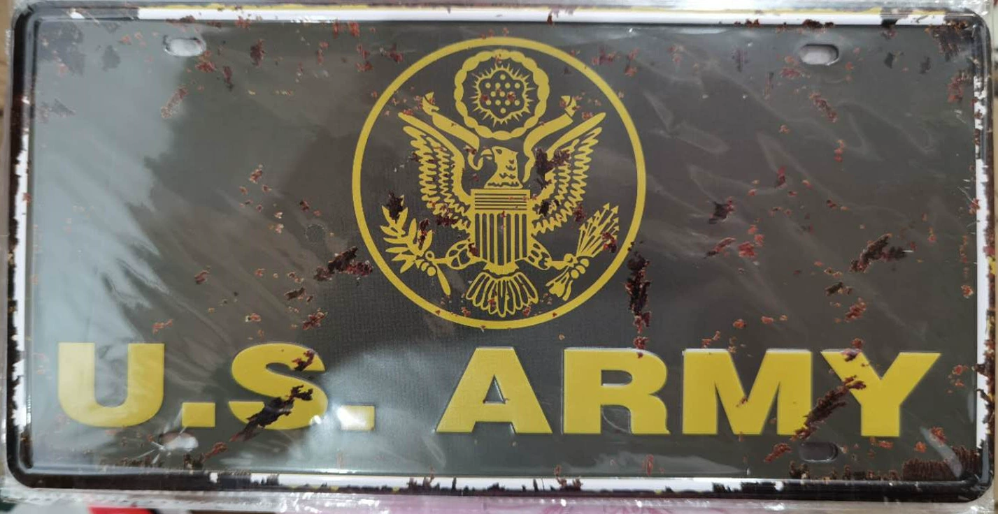 Ретро металлическая табличка «номерной знак», 30,5 × 15,5 см, для бара и кафе