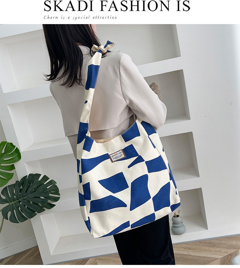 Large-capacity canvas large bag for women, 2021 new style, stylish and versatile, popular single-shoulder bag, fashionable autumn and winter tote bag undefined