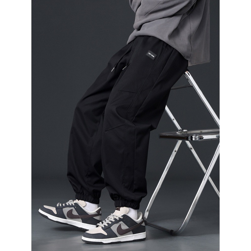 Pantalones de hombre primavera y otoño estilo americano de moda universal suelto y cómodo chaqueta deportiva, pantalones casuales para hombres