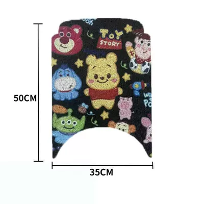 No. 9 N3 70C Foot Pads N3 80C Waterproof N3 85C Electric Vehicle Anti-Slip Pedal Wire Ring N3 Series (Electric vehicle foot mat) - n3-series-black-cartoon-bear