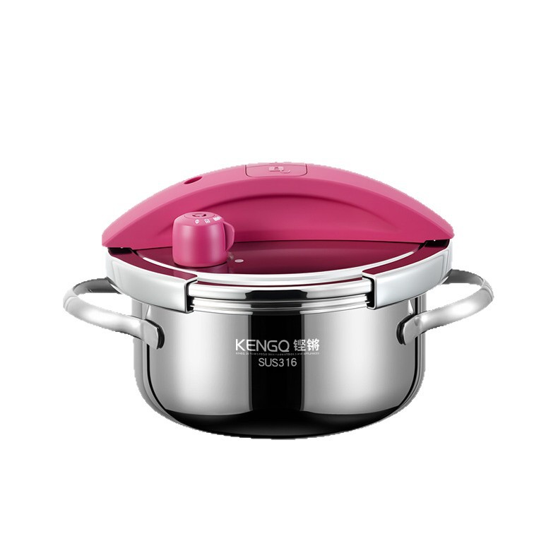 Mini olla a presión sonora 1-2 personas olla a presión pequeña olla a presión olla de sopa de micropresión gas 316 olla a presión a prueba de explosiones de acero inoxidable