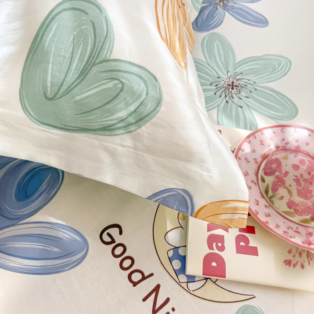 Funda de almohada fresca pequeña de algodón puro Un par de fundas de almohada para el hogar individuales 48x74cm Funda interior de núcleo de almohada de algodón Student 4