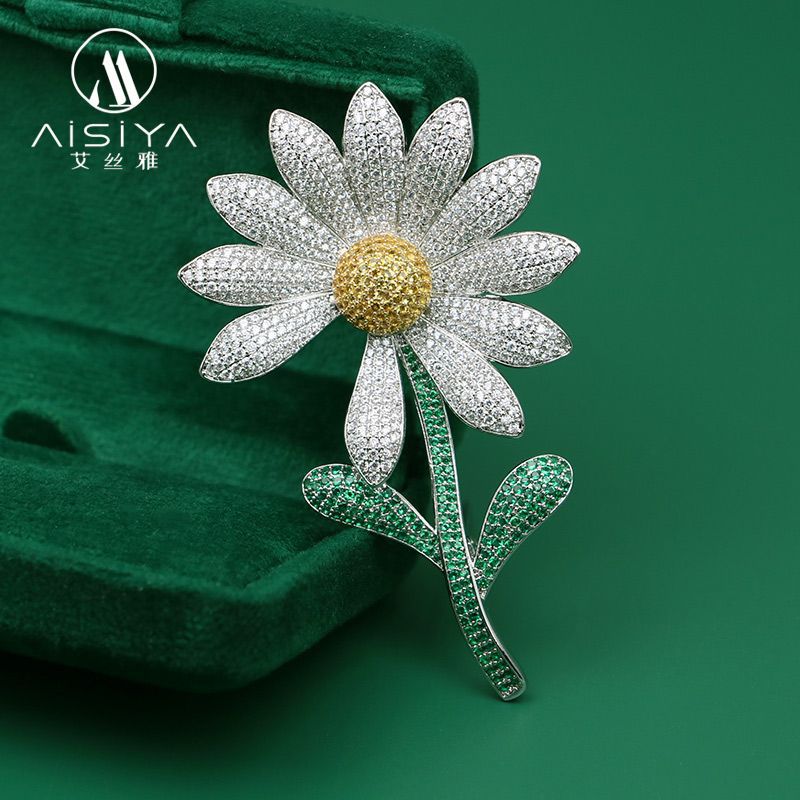 GD Quan Zhilong con un broche de flores de sol de margarita pequeño girasol pecho de fans de apoyo sensación de moda accesorios de venta caliente