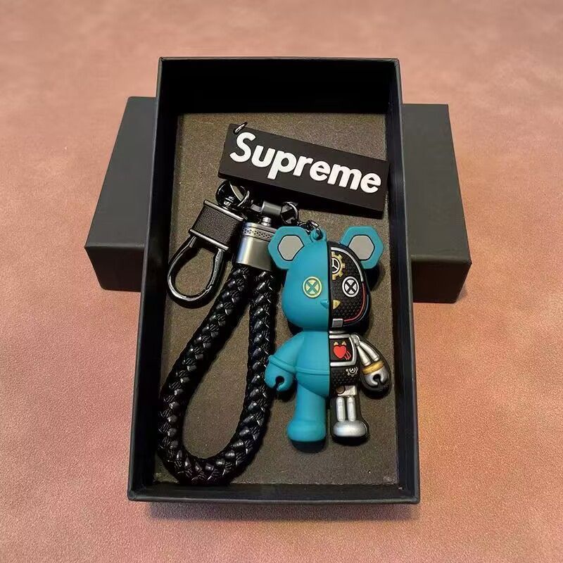 Mechanical Car Bear Keychain Personalized Pendant Decoration Violent Keychain Cartoon Doll Creative Bag Gift