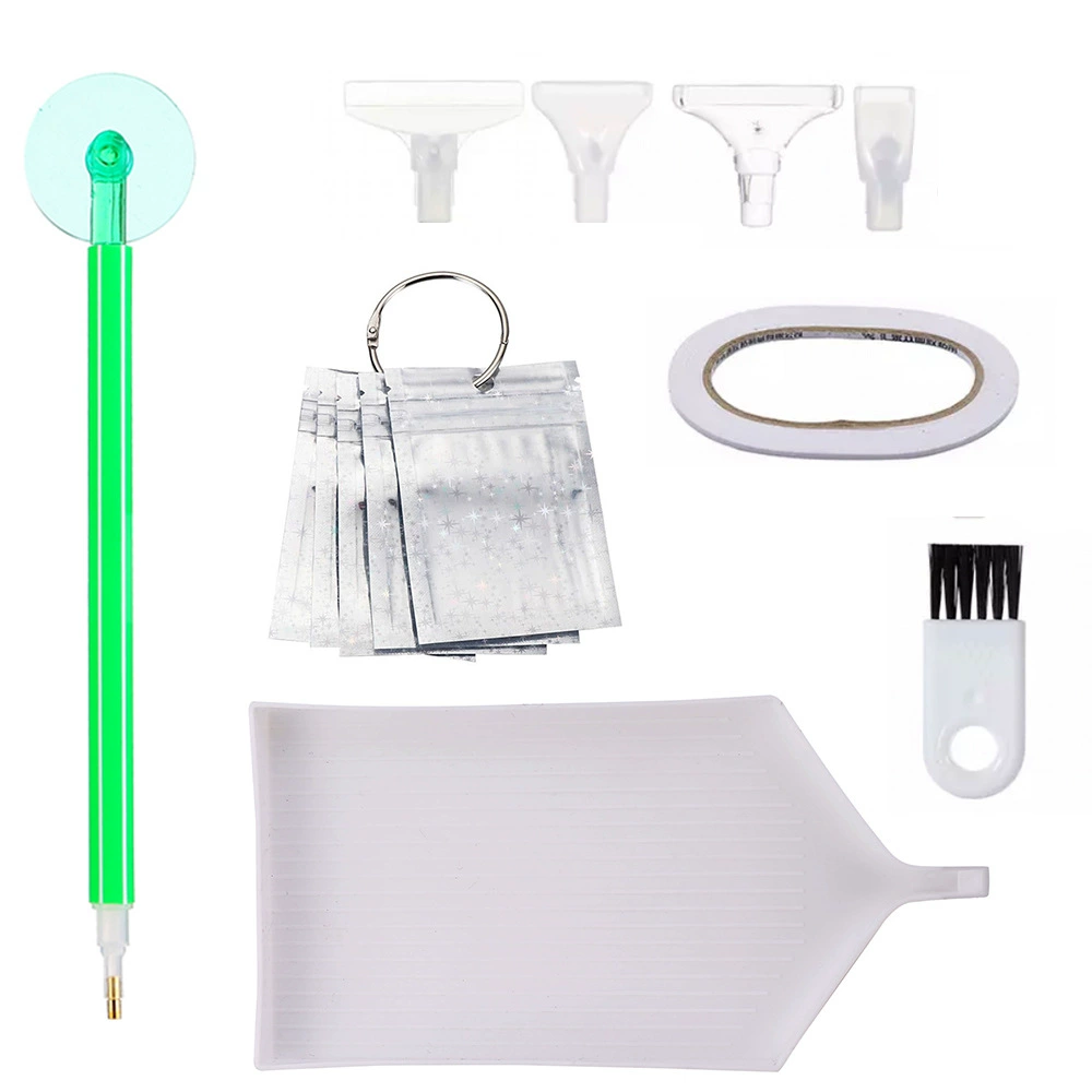 Diamond Tools Set with Storage Bag & Brush, Hexagonal Pens, Basic and Upgrade Kits