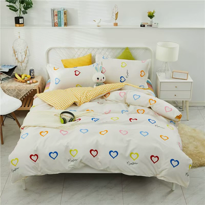 Комплект постельного белья: простыня, наволочка, пододеяльник, простыня, 4 предмета