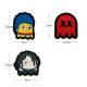 PVC Rubber 3D Badge Game Nostalgic Pacman Simpsons Harry Potter Movie Figure Velcro