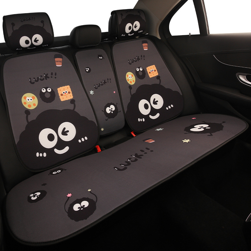 Car Rear Center Armrest Box Pad, Universal Cartoon Hello Kitty Backrest Pad, Polyester, Easy to Clean, Multiple Colors Available