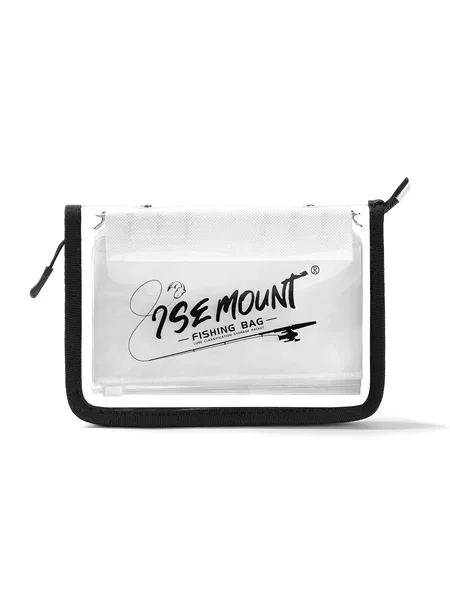 Ise Mount Outdoor Fishing Transparent Loose-Leaf Soft Bait Bag Fish Bait Compartment Pvc Storage Bag A6 Zipper Bag