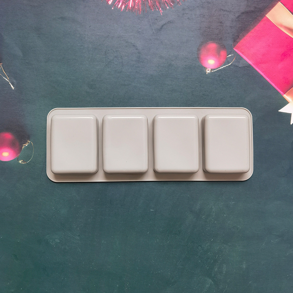 393 molde de silicona de jabon 4 molde de jabon aromático artesanía molde de vela molde de pastel de arroz