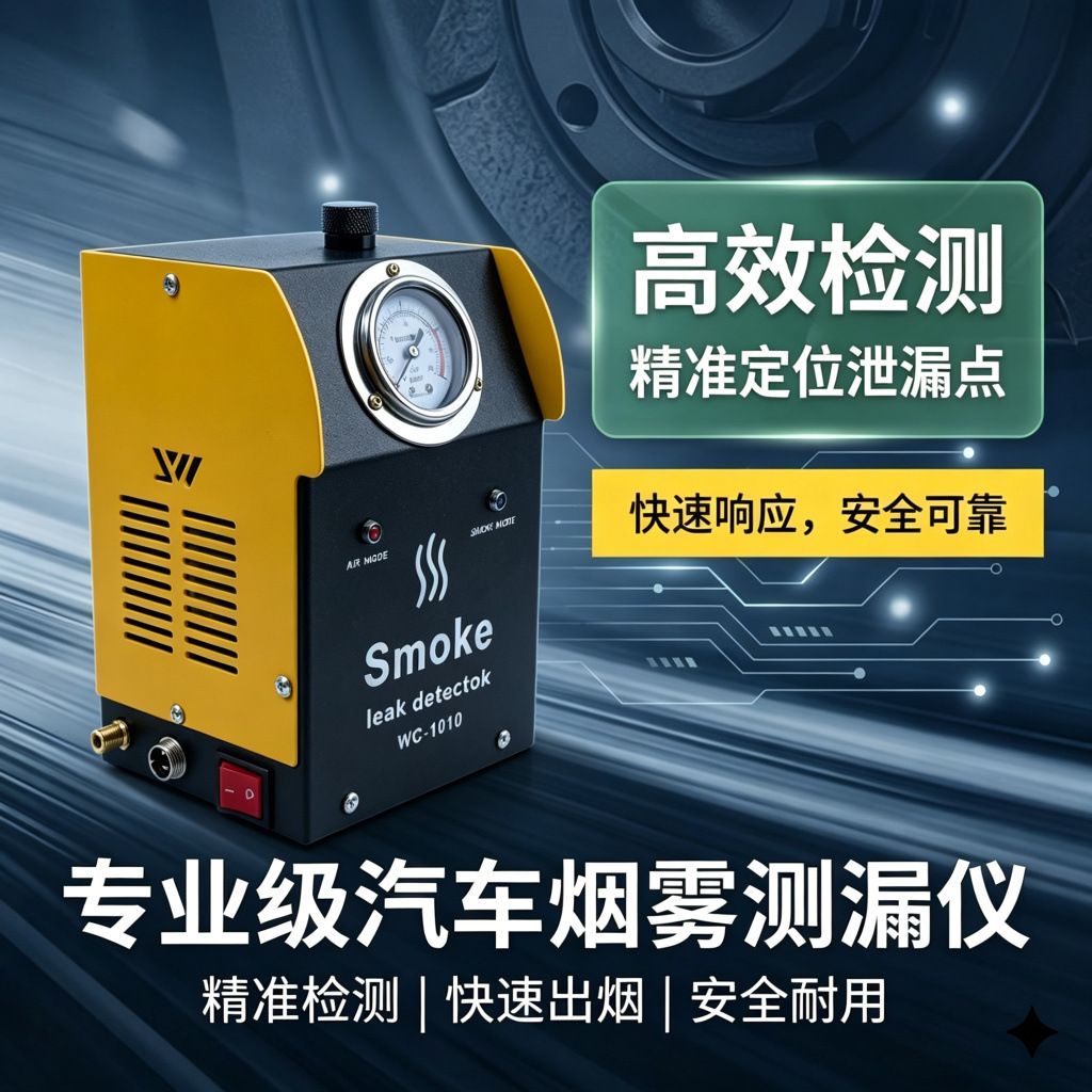 Automotive smoke leak detection instrument, engine pipeline fault detector, leak detection airbag testing and repair tool