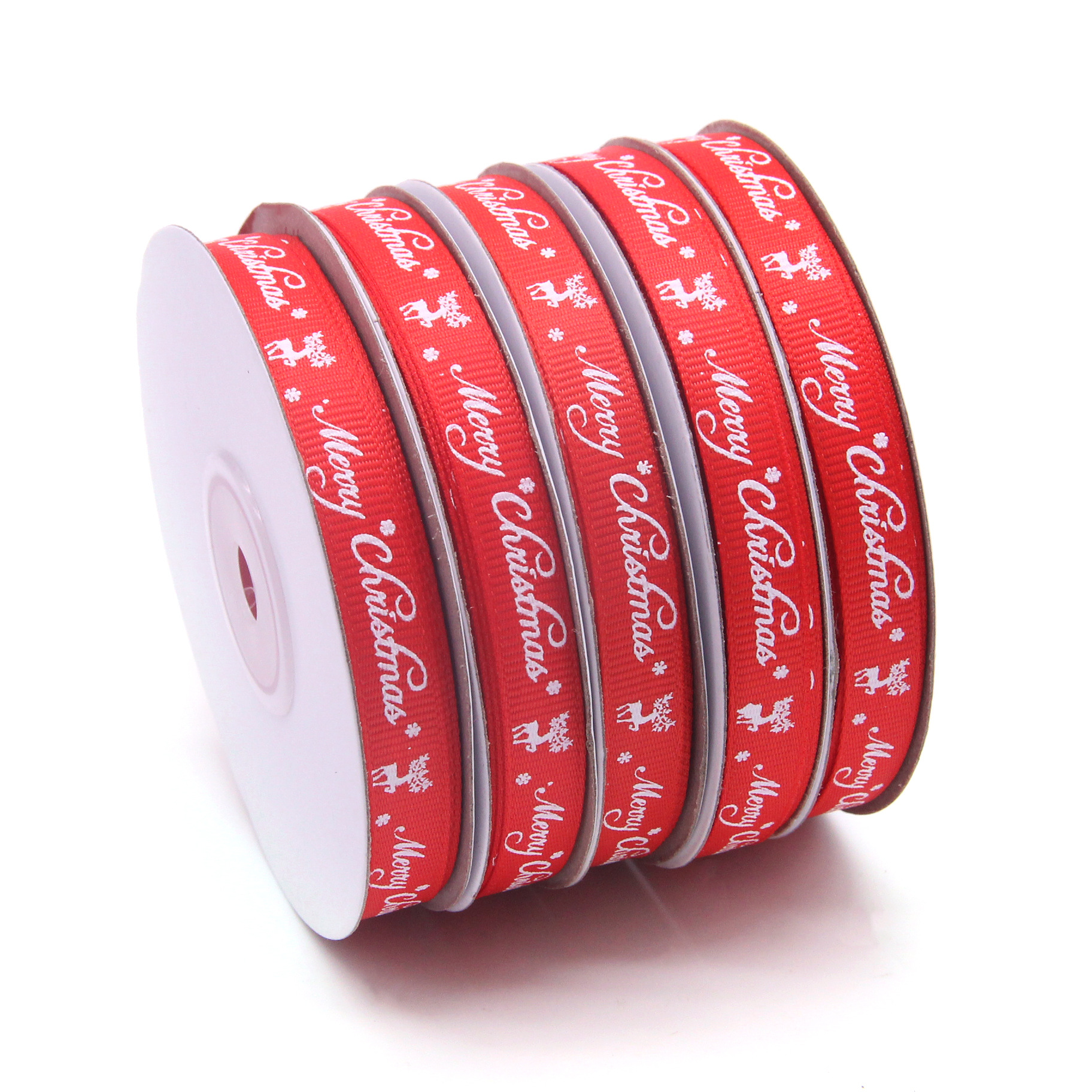 Fabricante 1cm cinta de impresión regalo de Navidad embalaje cinta cinta de impresión Merry Christma