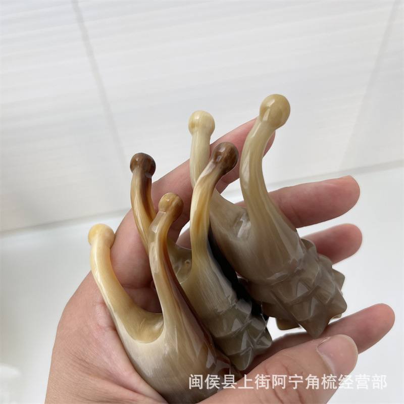 Horn Nose Massage Tool Handheld Guasha Board for Nose Bridge and Eye Area Care quality and texture