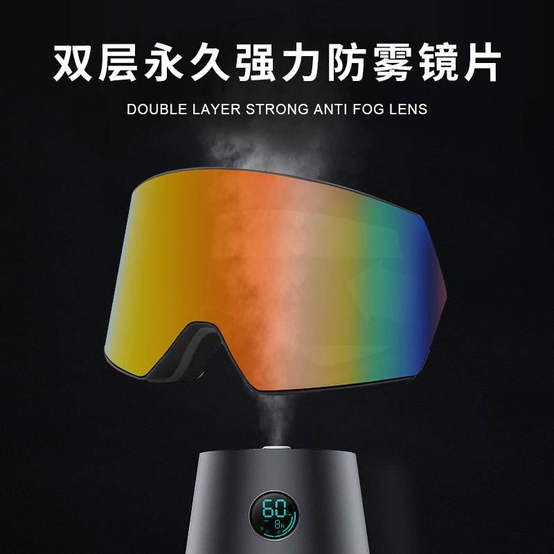 Fashionable cylindrical ski glasses cross-border winter outdoor sports ski goggles high-definition vision cardable myopia glasses
