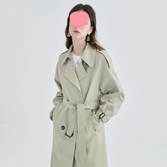 风衣外套女2025新款春秋中长款高级设计感小众大衣休闲小个子