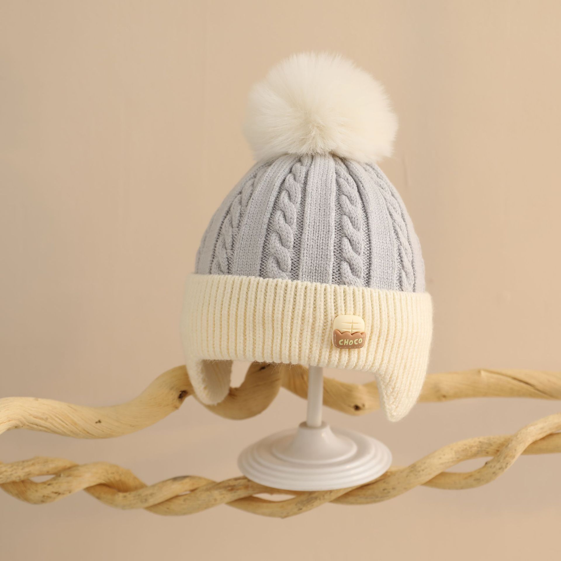 Sombreros para bebés otoño y invierno para niños pequeños niñas invierno abrigo gorras para niños niñas lindas gorras protectoras de orejas