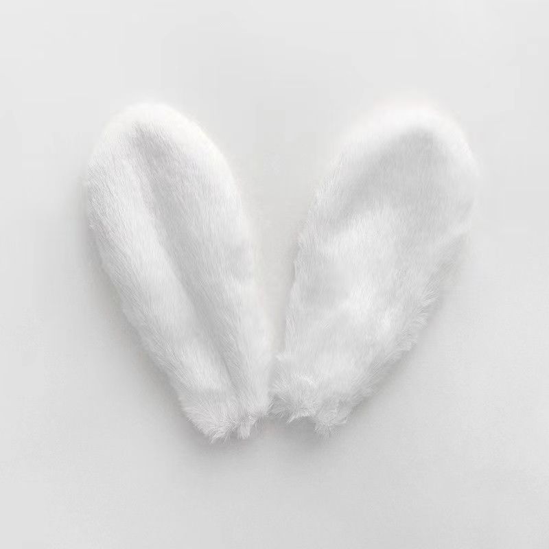 Orejas de conejo de peluche de doble cara DIY accesorios para el cabello horquilla productos semiacabados embalaje de flores Orejas de conejo Accesorios Al Por Mayor