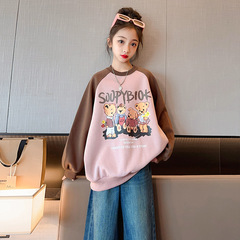 Girls' Autumn Sweatshirt 2023 New Fashion Children's Clothing Autumn Cartoon Children's Top Large Girls' Clothes Spring and Autumn Style