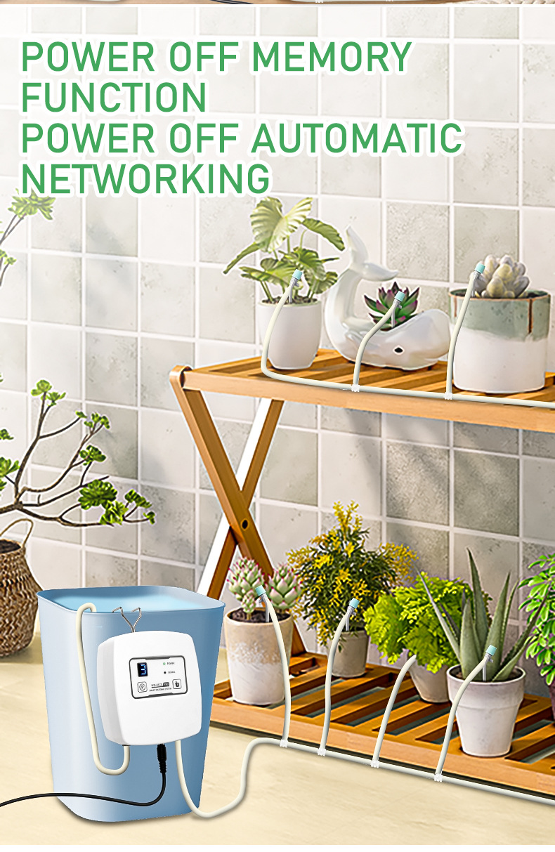 Adjustable Drip Irrigation With WiFi Mobile Control, Automatic Timed Watering Device For Balcony Potted Plants And_voghion.com