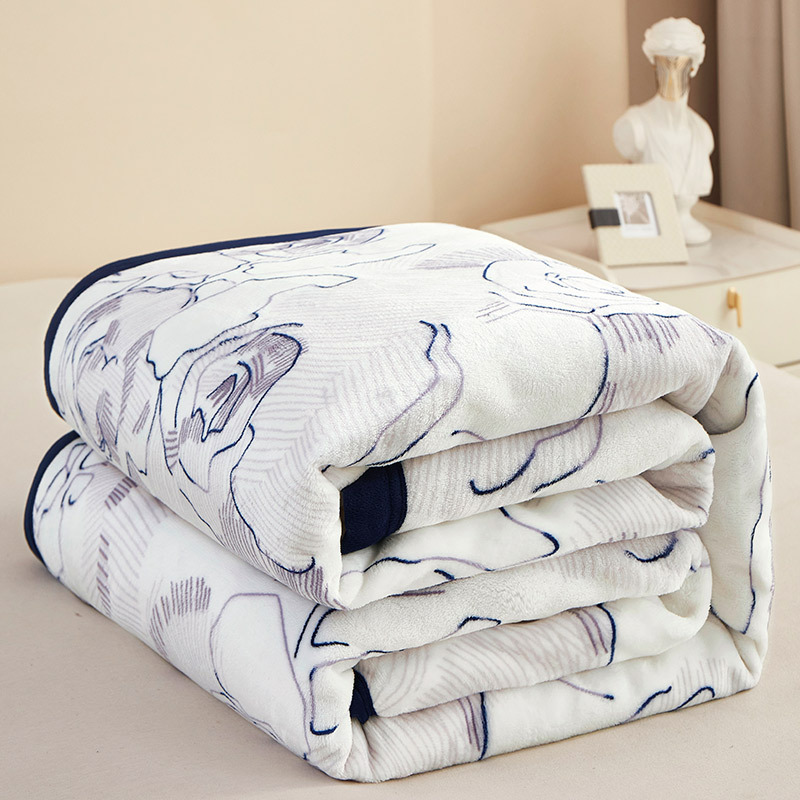 2023牛奶絨雲毯毛毯 550克重每平方新款加厚保暖冬四季午睡小毯子