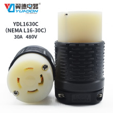 NEMA L16-30C大功率菲律宾插座30A 480V美式插座翼德三相四线插头