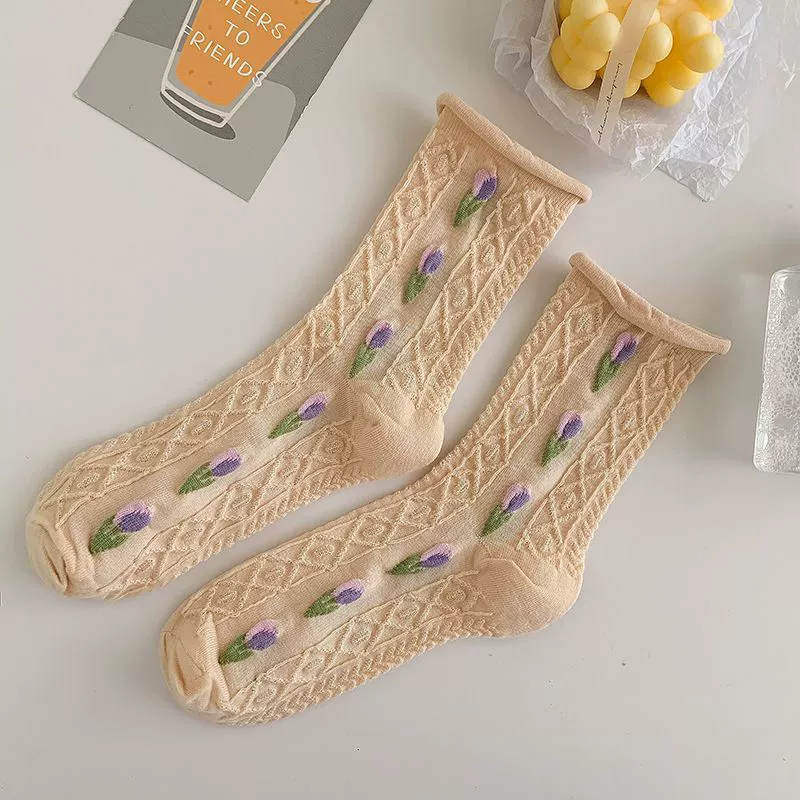 Тайд, японские свежие летние милые knee socks, интернет-знаменитость, мидл-лонг, с маленькими мишками