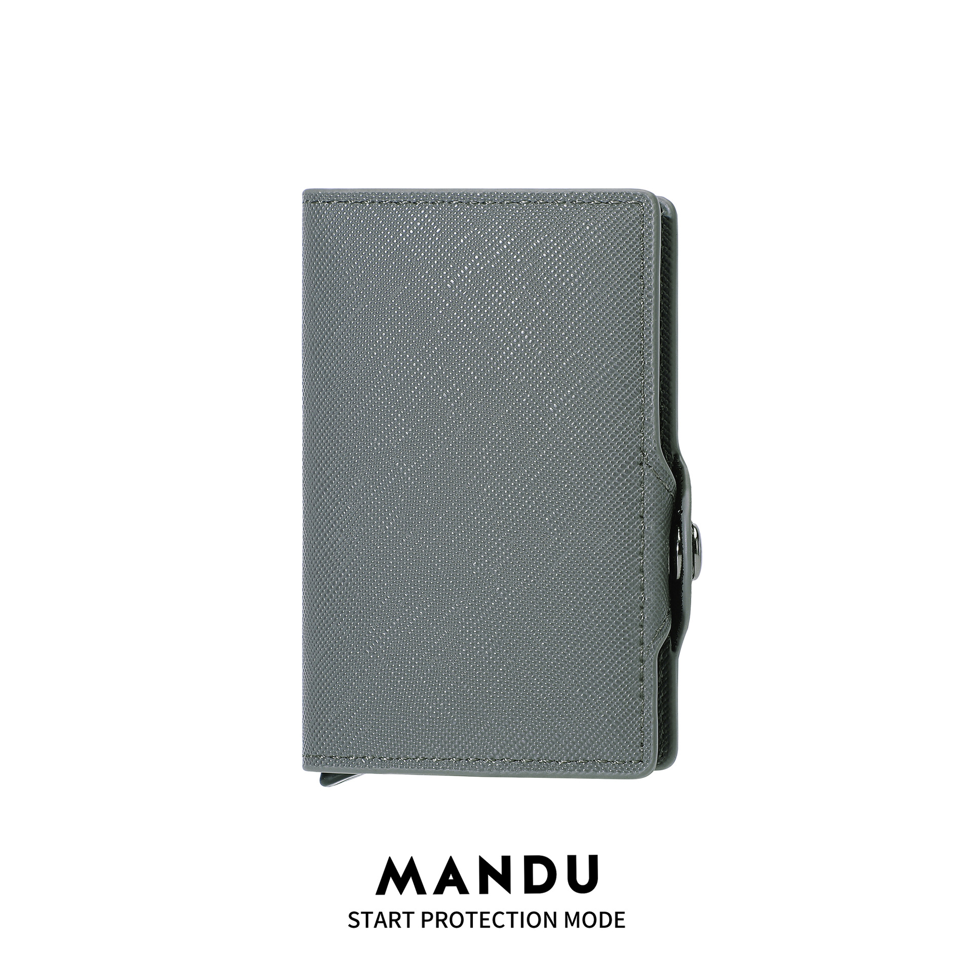 MANDU comercio exterior venta caliente Amazon RFID tarjeta de posición de tarjeta múltiple clip de dinero de cepillo antirrobo paquete de tarjeta de aleación de aluminio sentido avanzado