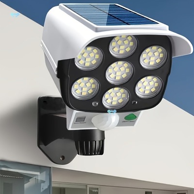 Motion Sensor Solar Powered led Floodlight Features: With