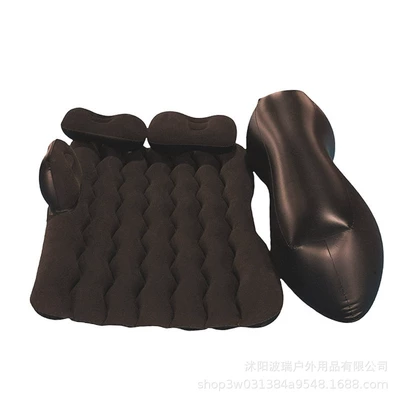 Car Travel Bed, Inflatable Bed, Car Mattress, Car Rear Air Mattress, Car Back Seat Inflatable Bed, Universal for Cars (Vehicle-mounted inflatable bed) - car-bed-pump-black