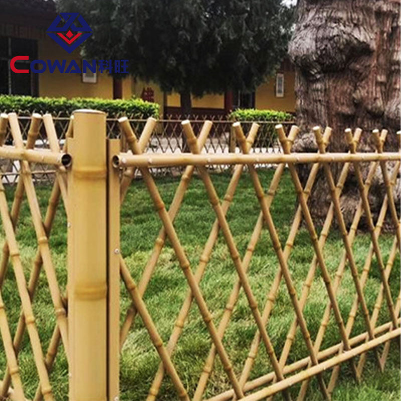 Valla de bambú de acero inoxidable al aire libre nueva valla vegetal rural patio barandilla de pared baja valla de bambú de aves de corral