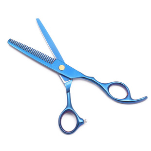 Colorful gold black blue hair scissors flat scissors tooth scissors thinning scissors factory direct wholesale supply stainless steel hair scissors